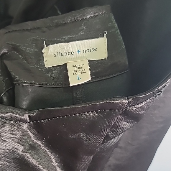 URBAN OUTFITTERS SILENCE + NOISE Satin Overalls Straight Leg Tie Bow Knot - Picture 6 of 8